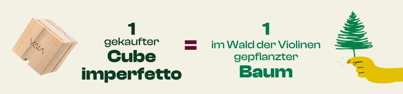 1 gekaufter cube = 1 gepflanzter Baum